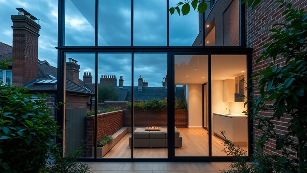 Glass Extension Walls Kilburn