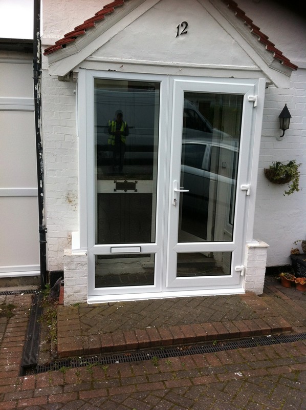 uPVC French doors fitted as front entrance in Kilburn